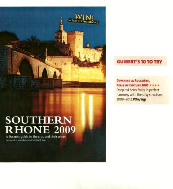 presse-britannique-Decanter-Southern Rhone Guide-2009